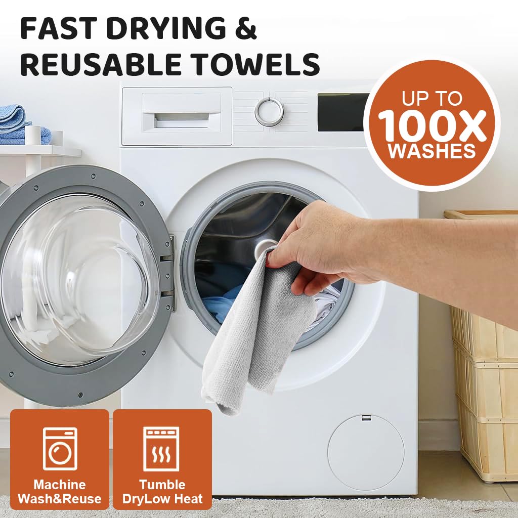 Shopycart® Microfibre Cleaning Cloth Roll - High Quality Guaranteed