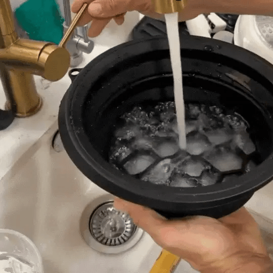 Ice Face Therapy Bowl - Collapsible Silicone for Skin Tightening & Glow