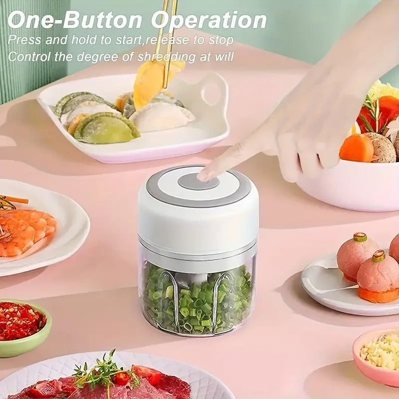 Shopycart® Portable Electric Vegetable chopper with USB (250ML)
