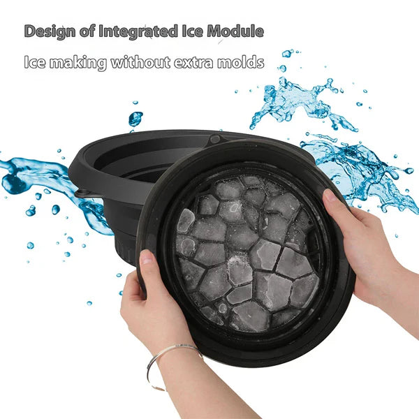 Ice Face Therapy Bowl - Collapsible Silicone for Skin Tightening & Glow